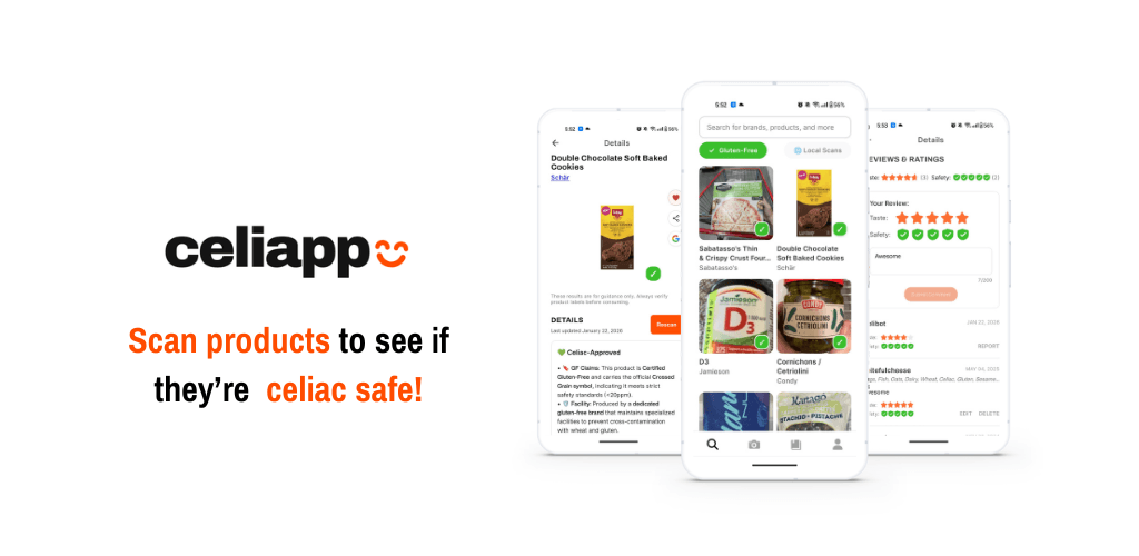 Celiapp app screenshot
